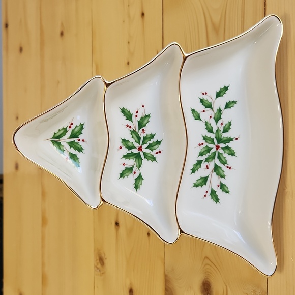 Lenox Other - Lenox Holiday Dimension Collection Tree Divided Server